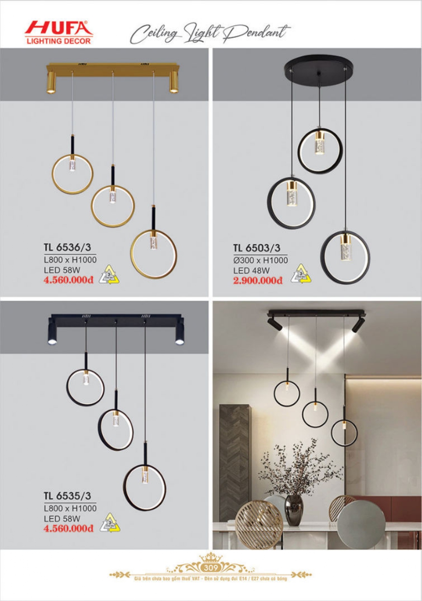 Bảng giá đèn trang trí HUFA